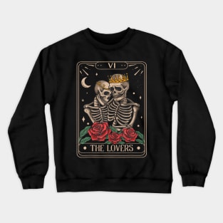 The Lovers Tarot Card Vintage The Lovers Tarot Crewneck Sweatshirt